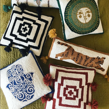 Load image into Gallery viewer, Tigress Pom Pom Hook Pillow by Justina Blakeney®