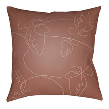 Load image into Gallery viewer, Thin Lines Face Pillow
